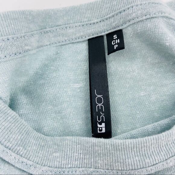 Joe’s Jeans Tee Wide Neckline Salt Water Blue Size Small - Picture 8 of 12